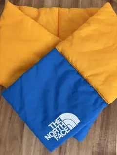 THE NORTH FACE キッズ マフラー ブルー×イエロー