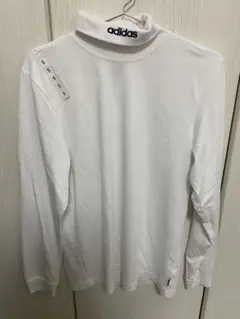 【新品】adidas タートルネック 長袖 Tシャツ 白 訳あり