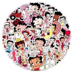 ベティちゃん Betty Boop ステッカー 50枚セット シール レトロのサムネイル