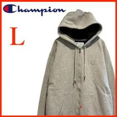 T4291*チャンピオン*パーカー*フーディー*コットン混*メンズL*グレー