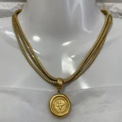 GIVENCHY/ジバンシー、ヴィンテージ、3連ゴールドネックレス