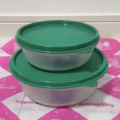 タッパーウェア ハンディボール（小＆大）グリーン Tupperwareのサムネイル