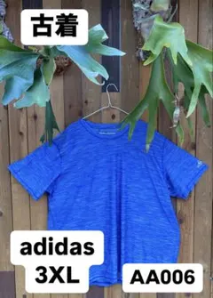 adidas ストライプ 3XL Tシャツ AA006
