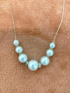 真珠風ネックレス 美品！