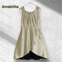 Amabilita スコットクラブ パーティードレス 結婚式 ワンピース レース