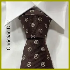 TG3331 Christian Dior ロゴ パターン柄 ネクタイ