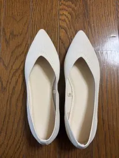 GU ウォッシャブル ニットフラットシューズ