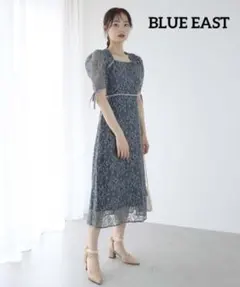 BLUEEAST★　ドレス　オケージョン　配色パイピングレース　結婚式　2次会