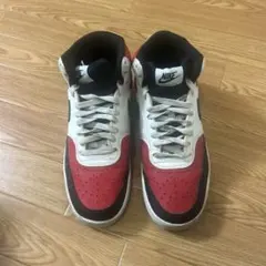 Nike スニーカー コートビジョン LO レッド/ホワイト/ブラック