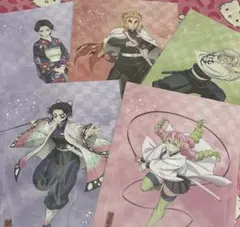 アニプレックスオンラインくじ　鬼滅の刃 クリアファイル 5点セット 計10枚