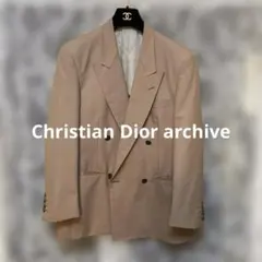 Christian Diorダブルブレストテーラードジャケット ベージュブレザーのサムネイル