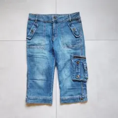 00s y2k グランジ カーゴパンツ クロップド丈 平成 ミリタリー アメカジのサムネイル