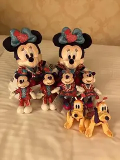 ミニー　パルパルーザ ぬいば6体セット、ぬいぐるみ2体