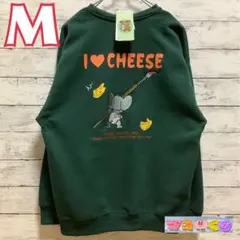 トムとジェリー　タフィー　刺繍　かわいい　筆　裏起毛　トレーナー　アニメ