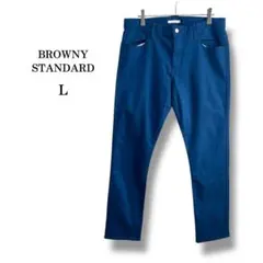 美品【ブラウニースタンダード】レディーススラックス　ストレッチ　カジュアル　L