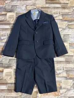 【極美品】男の子 フォーマル　スーツ 110 紺　ネイビー　卒園式 入学式