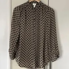 Richard Allan x H&M 幾何学模様長袖シャツ　コラボ商品　薄手のサムネイル