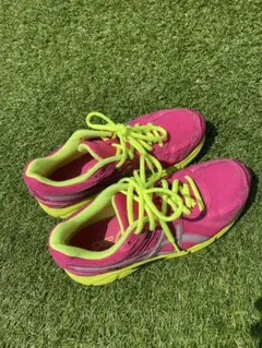 ASICS ランニングシューズ ピンク/イエロー