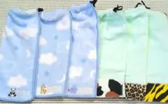 おりこうエプロン6点、動物、アニマル柄