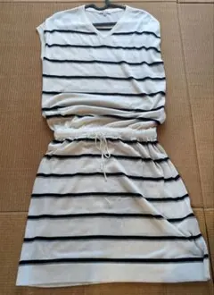 GLOBAL WORK ボーダーワンピース M