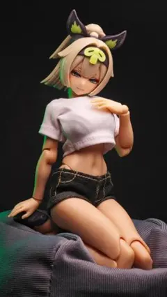1/12スケールドール服 Tシャツ ショーパン メガミデバイス蝸之殻アイリン Bのサムネイル