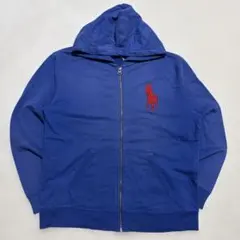 90s POLO RALPH LAUREN ジップパーカー フェード 茄子紺 L - メルカリ