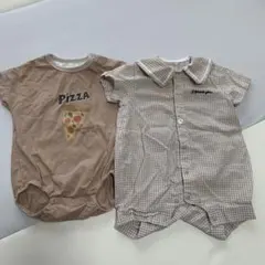 【バースデイ】半袖ロンパース 2枚セット60cm 70cm