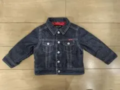 COMME CA ISHデニムジャケット中綿入り■インディゴ■90cm