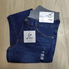 デニムロングパンツ 130cm イオン　トップバリュ