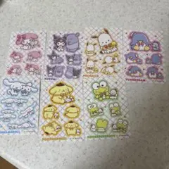サンリオ　シール　マイメロ　クロミ　シナモン　プリン　ポチャッコ　けろっぴ　サム