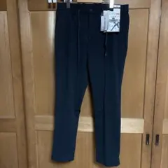 ダークネイビー LL ノータック スラックス