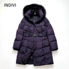 【新品】INDIVI インディヴィ ダウンジャケット ファー 2way 紫 40 2025年最新】INDIVI レディース ダウンジャケットの人気アイテム