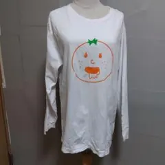niko and…オレンジ顔イラスト 長袖Tシャツ