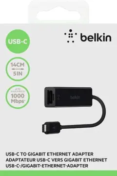 ☆Belkin USB-C to Gigabit 変換アダプター 有線LANのサムネイル