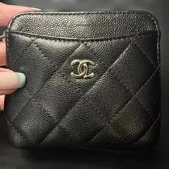☆CHANEL ジップカードコインパースマトラッセ[新品未使用] キャビアスキンのサムネイル