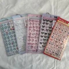 む*ぎ様 サンリオ ボンボンドロップシールミニ キティ マイメロ クロミ シナモ