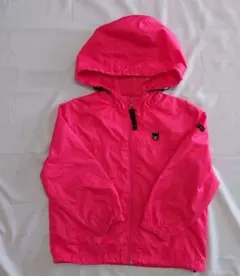 【DOUBLE-B 】フード付きピンクジャンパー　ナイロンウィンドブレーカー