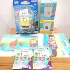 スポンジボブ一番くじ　C賞 E賞×2 F賞×3 G賞×3 ８点セット