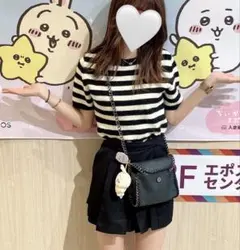 ボーダーサマーニットTシャツ