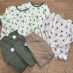 キルトパジャマ　120 ユニクロ　3点セット