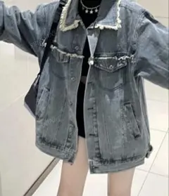 SHEIN ビンテージ加エデニムジャケット