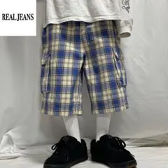 00s y2k チェック カーゴ バギーパンツ ショーツ 平成 B系 Surf