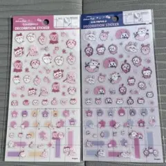 【正規品】ちいかわ　デコレーションステッカー　桜色　春　2枚セット