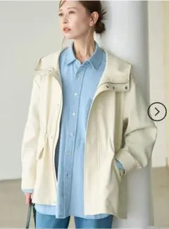 ロペピクニック【花粉ガード・撥水加工】ミドル丈マウンテンパーカー