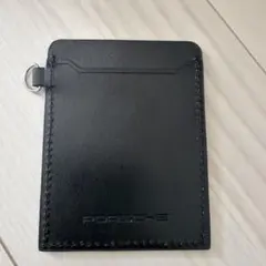 Porsche オリジナル限定、非売品。 ブラックレザー カードケース