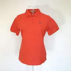 クロコダイル CROCODILE レディース ポロシャツ Mサイズ オレンジ