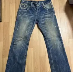 レッドペッパー　ダメージフレアデニム