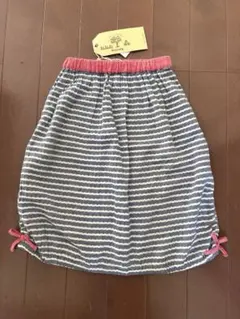 新品 タグ付き★kiccoly キッコリー ボーダー スカート サイズ90