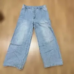 WEGO ライトブルーワイドレッグデニムパンツ Sサイズ