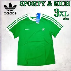 新品 3XLsize アディダス スポーティアンドリッチ 半袖 Tシャツ 人気